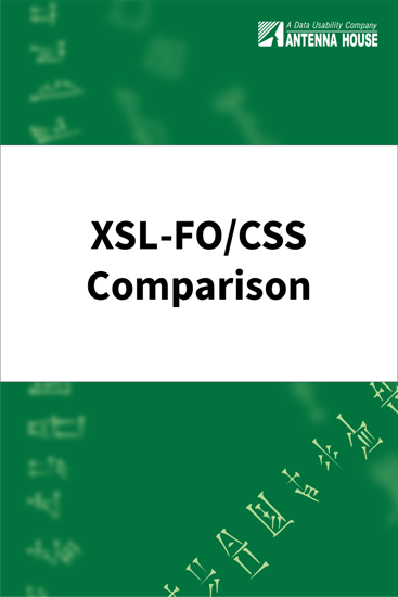 xslfo-css-compare