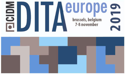 CIDM event logo for DITA Europe 2019