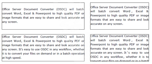 Example of a converted PDF document from Excel using Office Server Document Converter